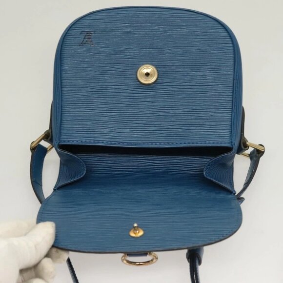 LOUIS VUITTON Epi Saint Cloud PM Shoulder Bag Blue - Picture 10 of 16
